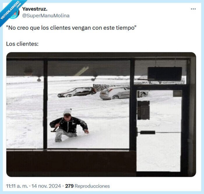 tiempo,clientes,lluvia,nieve