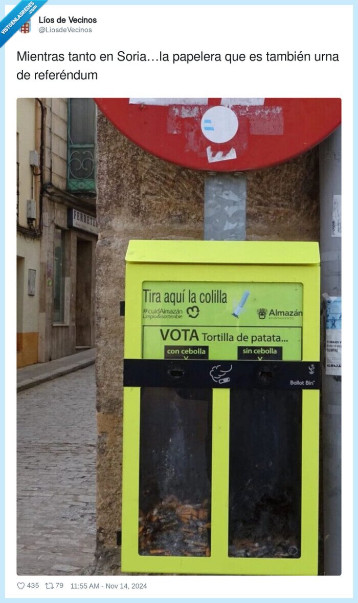referéndum,soria,papelera,cenicero,colillas