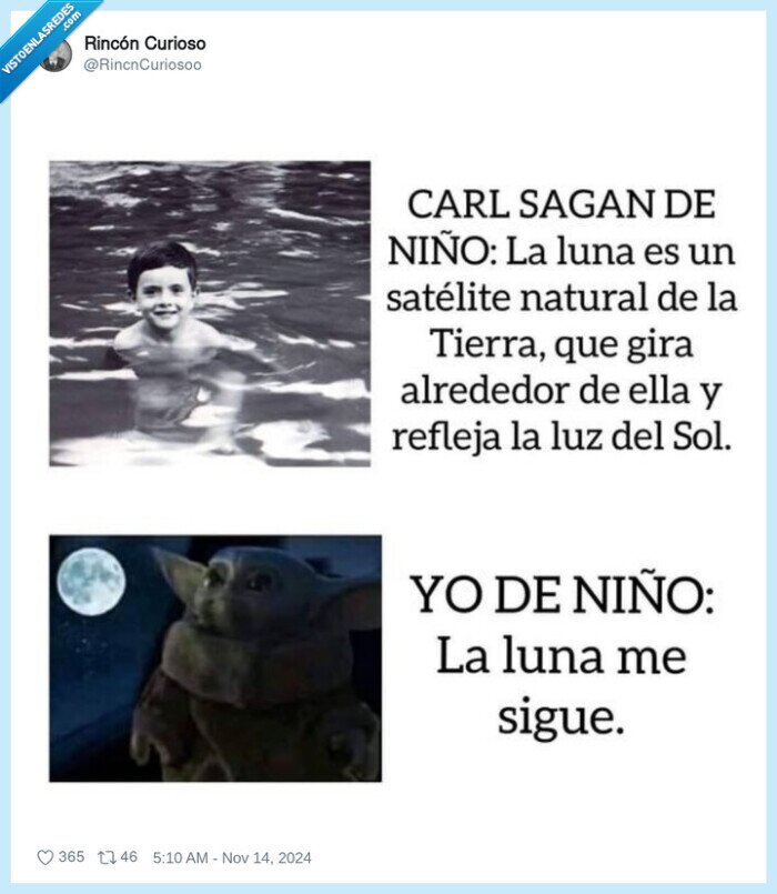 luna,seguir,niño,carl sagan
