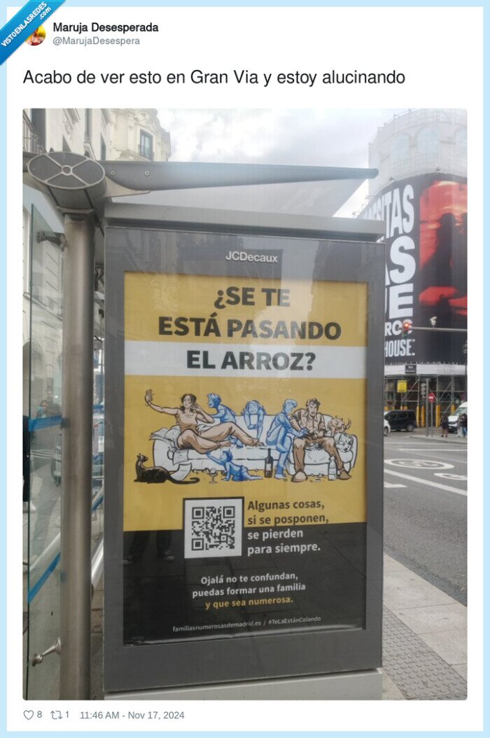 cartel,marquesina,pasar el arroz