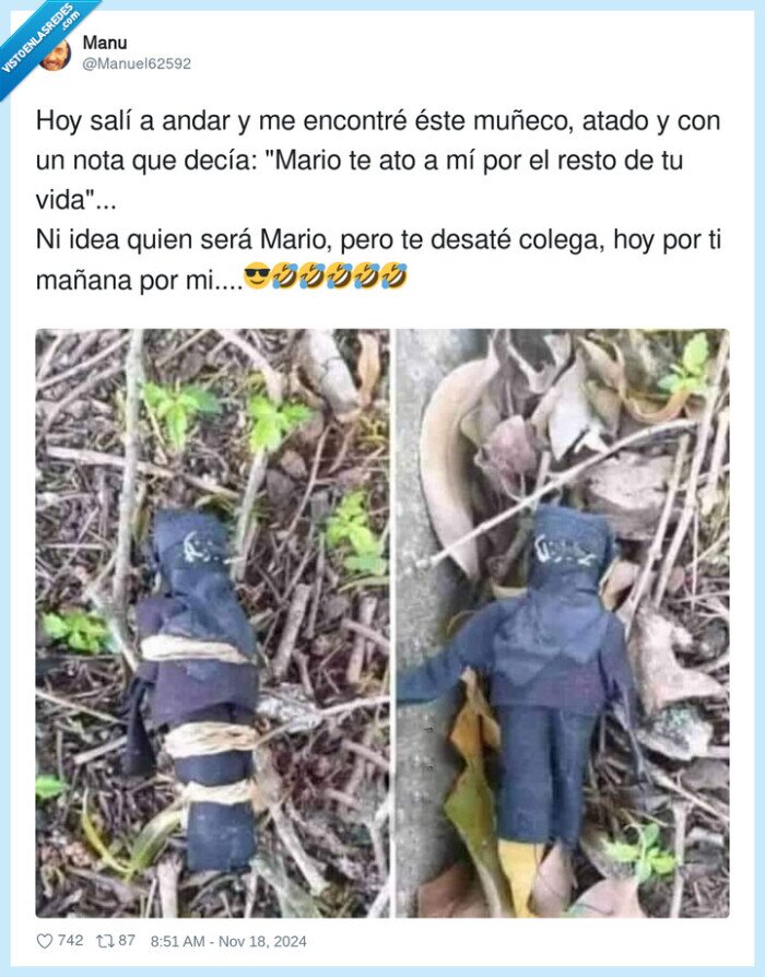 muñeco,vudu,atado,mario