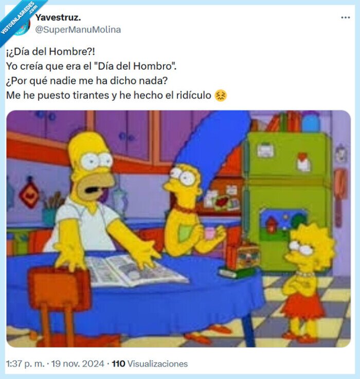 día,hombre,los simpson