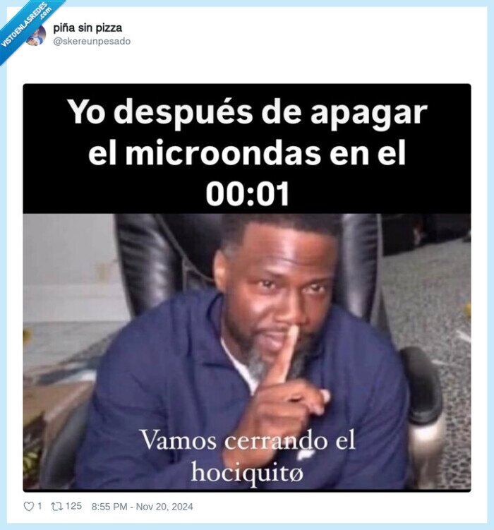 callar,microondas,parar