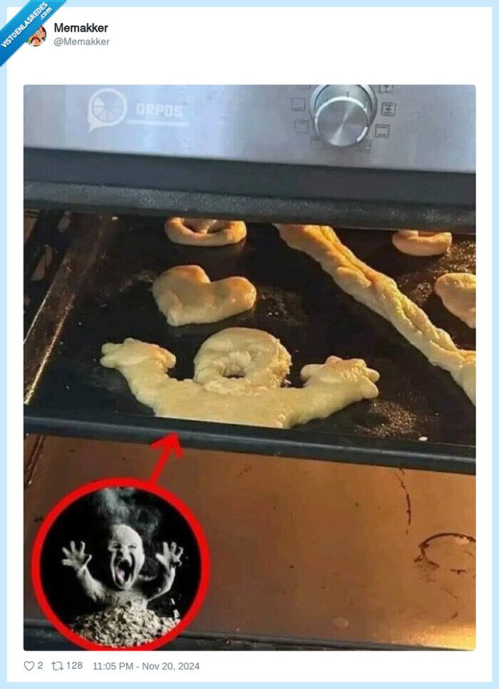 bebé,horno,quemarse,galleta,grito