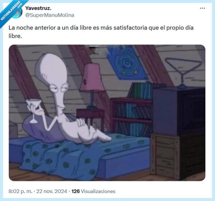 noche,anterior,día libre