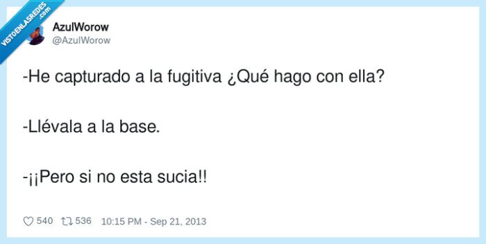 capturado,fugitiva,sucia