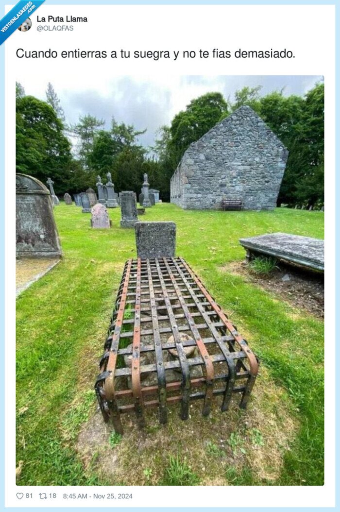 enterrar,suegra,seguridad