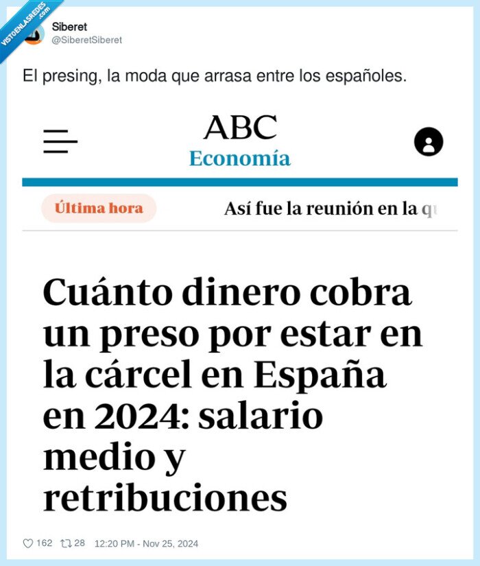 españoles,presing,arrasar,moda,carcel,sueldo