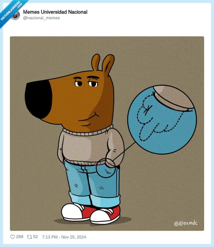 peineta,chill guy,bolsillo