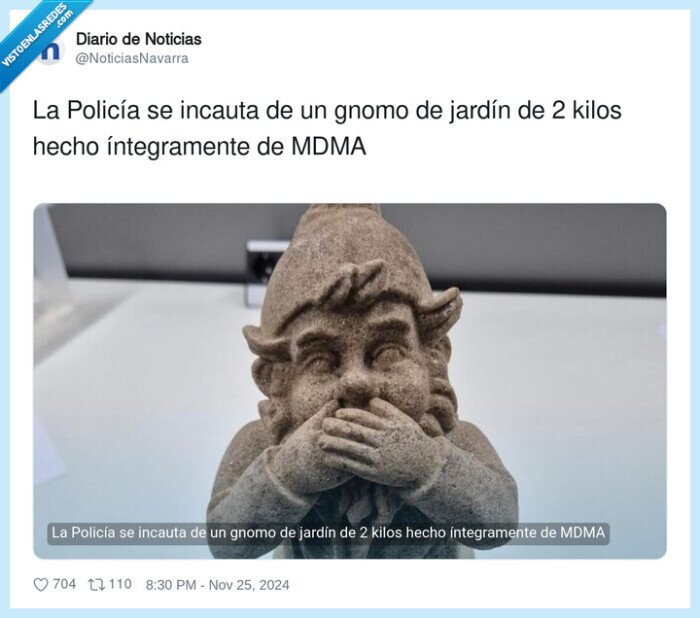 policía,incautar,jardín,gnomo,kilos