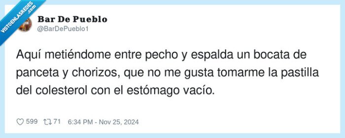 colesterol,estómago,chorizos,pastilla,tomar