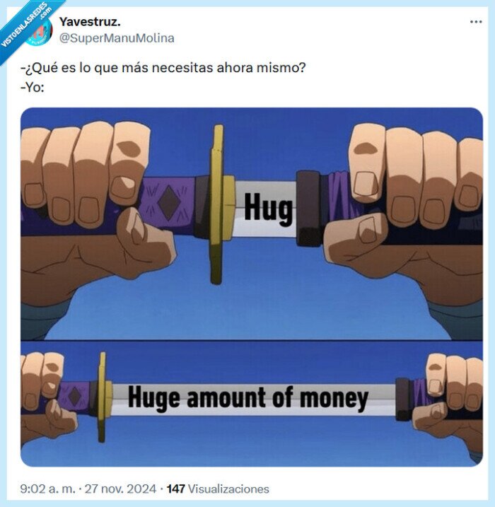 abrazo,dinero,necesitar