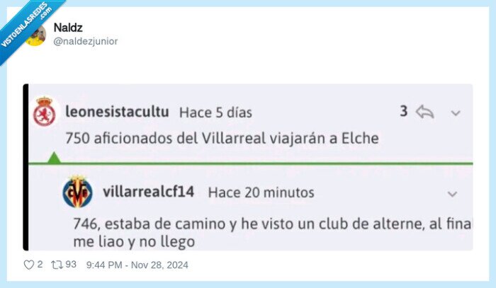 villarreal,club de alterne,parar,liarse
