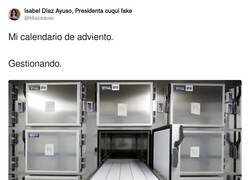Enlace a Las cajitas del calendario de adviento de Ayuso, por @Idiazaquso