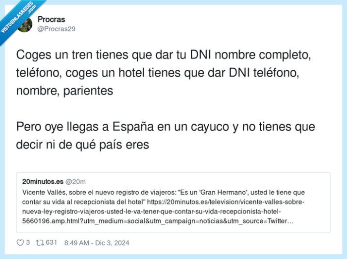 datos,privacidad,hotel,pateras,dni