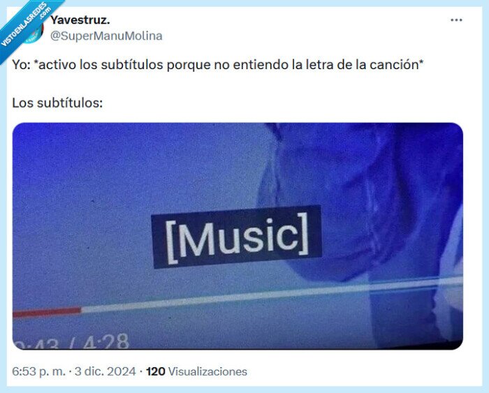 subtítulos,activar,letra,música