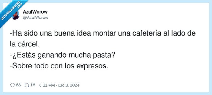 cafetería,expresos,cárcel,montar