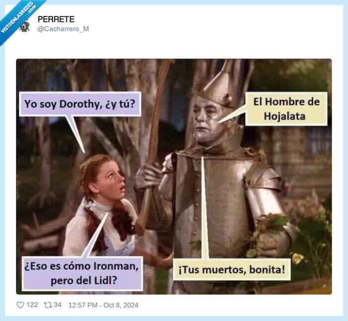 mago de oz,dorothy,lidl,ironman