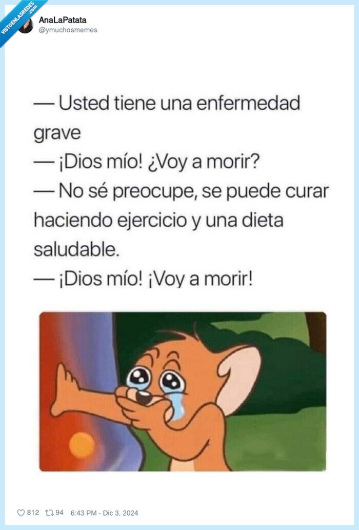 morir,dieta,ejercicio