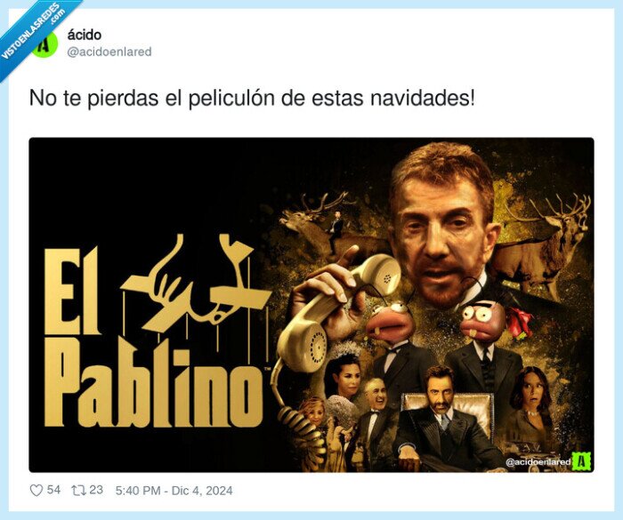 peliculón,navidades,hilos,mover,padrino,pablo motos