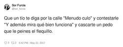 Enlace a El remedio para los piropos inoportunos, por @sor_fur cia