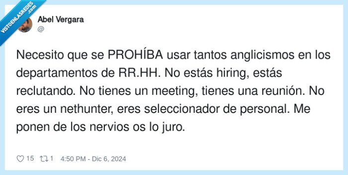 rrhh,departamentos,anglicismos,nethunter,reclutar