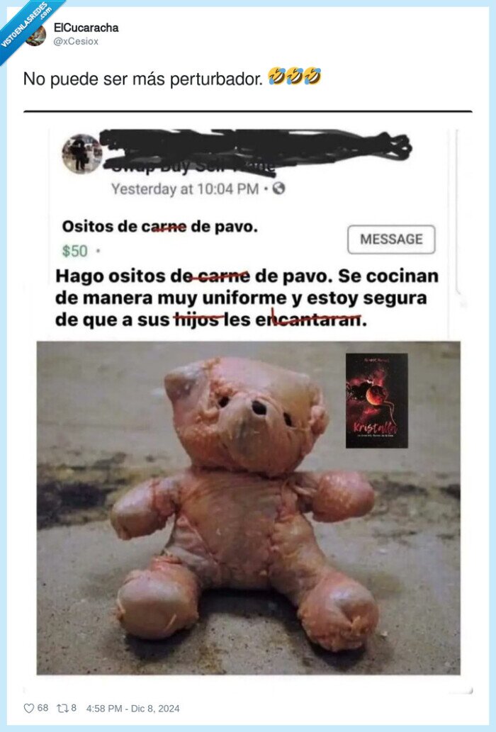 osito,pavo,carne,forma