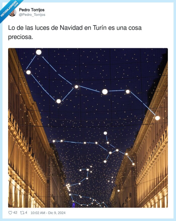 preciosa,navidad,turín,luces,constelaciones,cielo