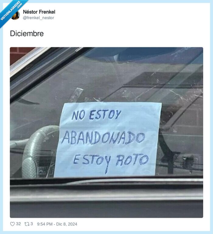 diciembre,roto,abandonado,coche