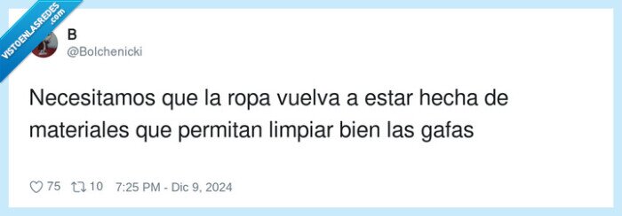 necesitar,materiales,limpiar,gafas