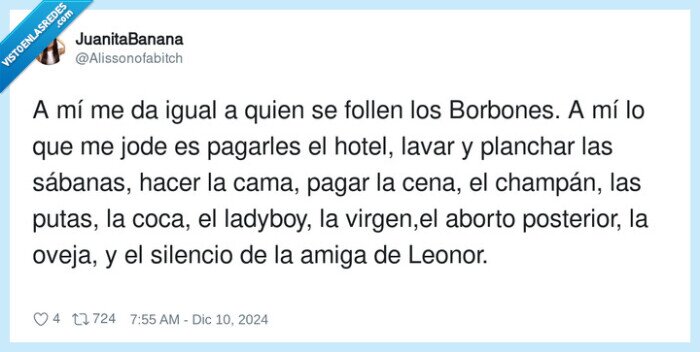 borbones,vicios,pagar