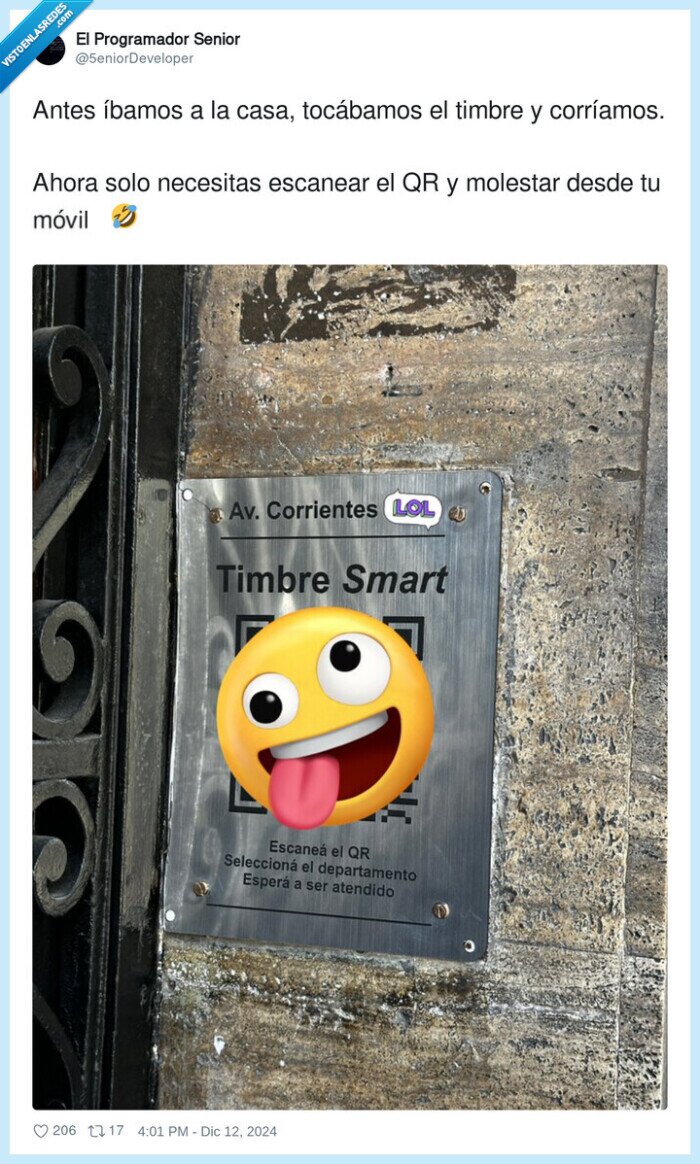 correr,troleo,puerta,timbre,tocar,qr