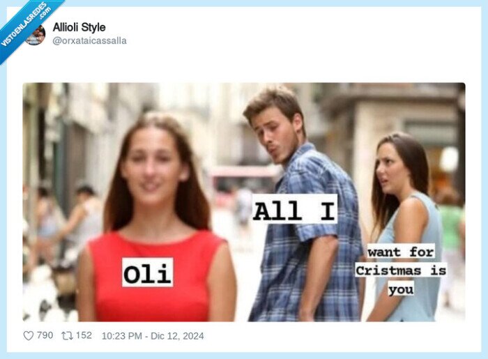 allioli,all i want for christmas,all i,novio distraido