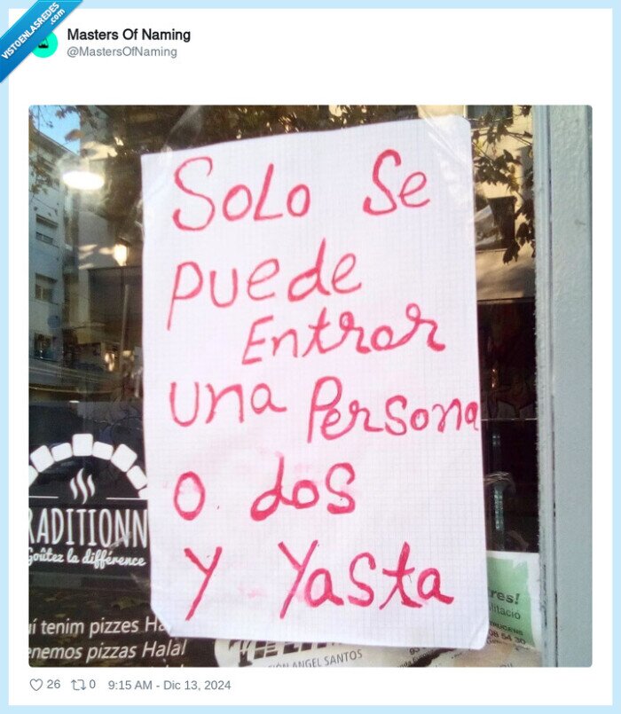 cartel,persona,entrar,ya,maximo