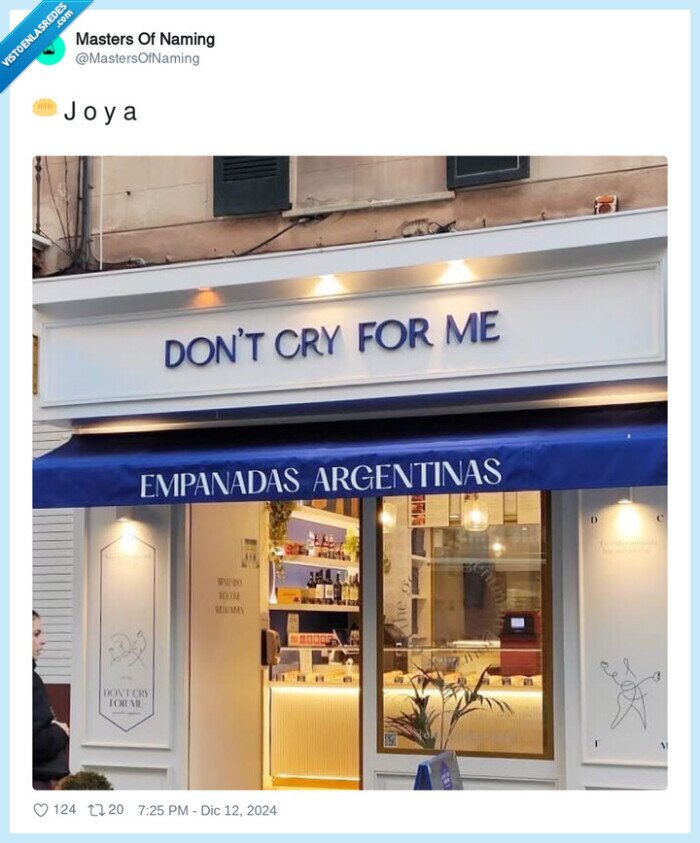 empanadas argentinas,don't cry for me