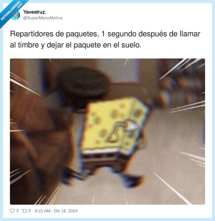 repartidores,paquetes,después,bob esponja,llamar