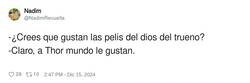 Enlace a Pelis del dios del trueno, por @NadimRevuelta