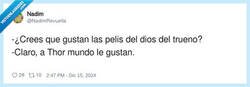 Enlace a Pelis del dios del trueno, por @NadimRevuelta