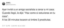 Enlace a Se lo tomó al pie de la letra, por @tresmasciento
