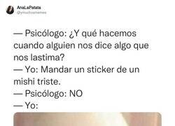 Enlace a Cambia de psicólogo, por @ymuchosmemes