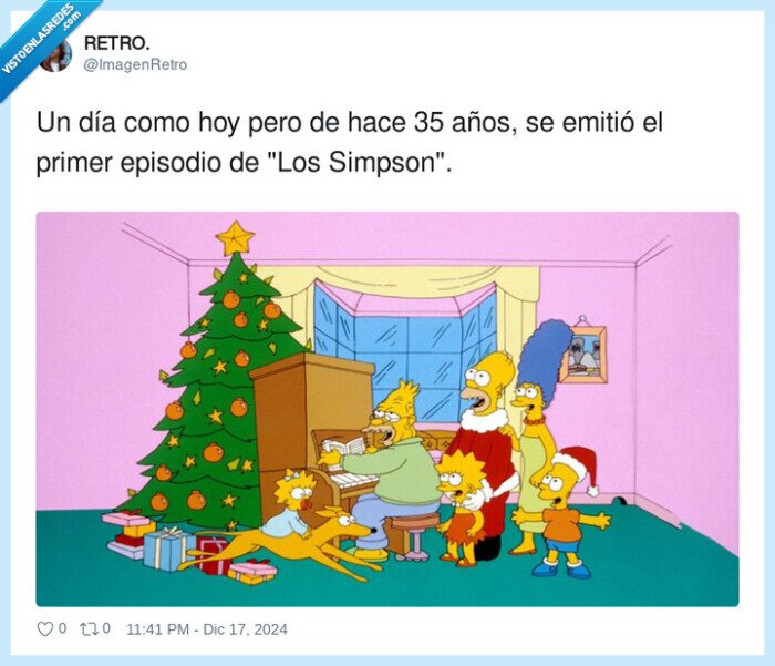 episodio,emisión,simpson,35 años,primero