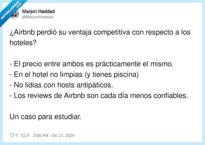 airbnb,ventaja