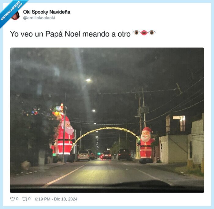 meando,papá noel,decoracion