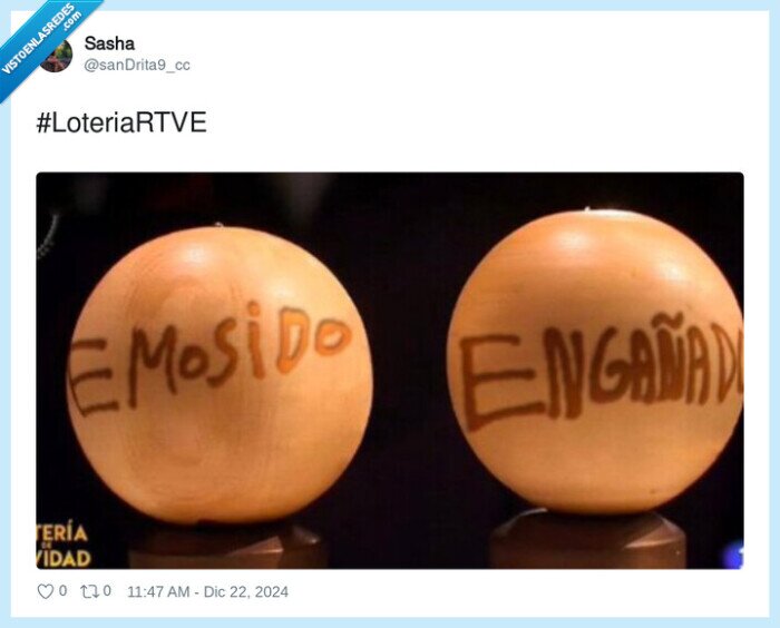 lotería,emosido engañado