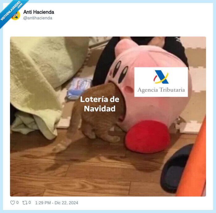 hacienda,impuestos,kirby,loteria