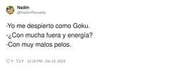 Enlace a Pelos como Goku, por @NadimRevuelta