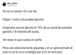 Enlace a La gran estafa fin de año de theGrefg, tremendo personajazo