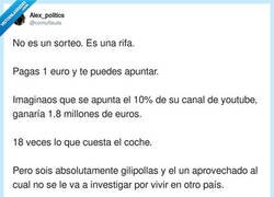 Enlace a La gran estafa fin de año de theGrefg, tremendo personajazo