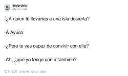 Enlace a Una isla desierta bien lejos, por @endorcista