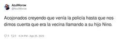 Enlace a Tweet del año a dos días del final, por @AzulWorow